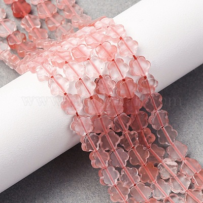 Вишневого кварца стеклянные бусы пряди G-B138-C16-01-1