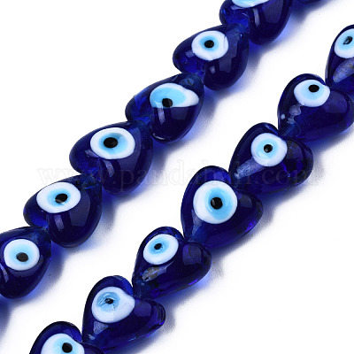 Chapelets de perles vernissées manuelles&nbsp;LAMP-N029-010D-1