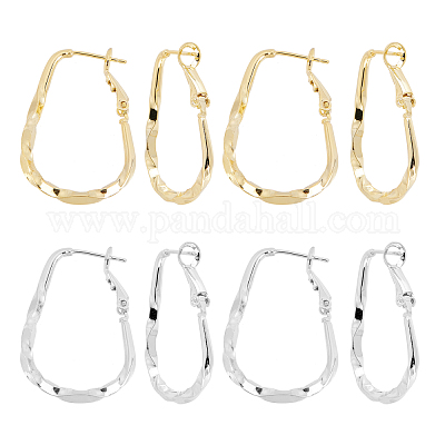 Shop AHANDMAKER 4 Pairs Vintage Gold Hoop Earrings for Jewelry Making -  PandaHall Selected