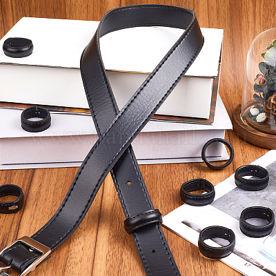 50 шт. искусственная кожа с кольцами для ремня на талии из сплава FIND-CP0002-44-1