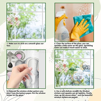 Статические наклейки на окна из пвх AJEW-WH0385-0085-1