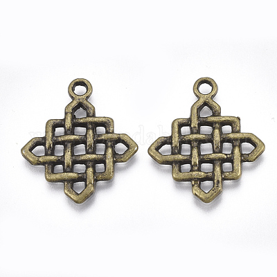 Сплавочные подвески тибетского стиля TIBE-Q092-05AB-RS-1