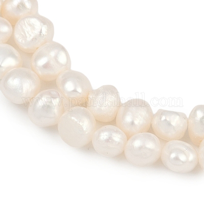 Нити из натурального культивированного пресноводного жемчуга PEAR-P064-20A-04A-01-1