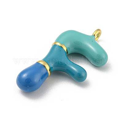 Латунь эмаль подвески KK-E093-03G-F-1