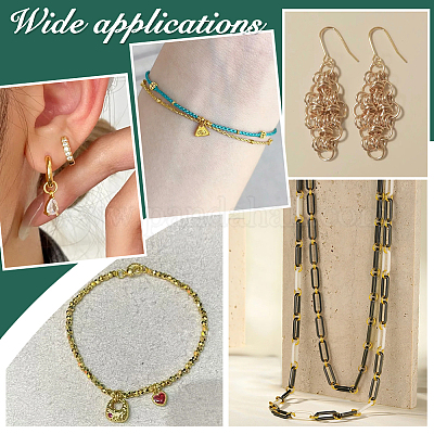 100 шт. 4-х цветные латунные разъемные кольца KK-PH0013-19-1