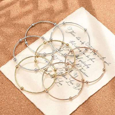 Комплект браслетов из нержавеющей стали Fashion 201 BJEW-L664-023C-M-1-1