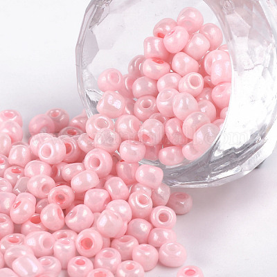 Glass Seed Beads 4mm Opaque Colors, Round, 30 Grams