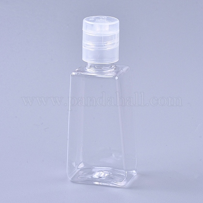 30mlの透明なペットプラスチック詰め替え可能なフリップトップキャップボトル スクイズボトル 台形 透明 7 9x2 3x3 2cm 容量 30ml 1 01液量オンス の通販 Jp Pandahall Com