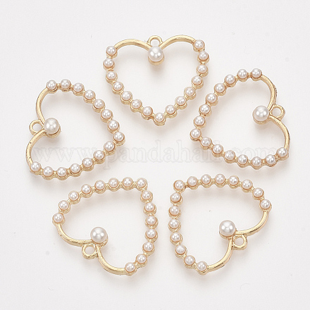 Colgantes de perlas de imitación de plástico abs X-PALLOY-S179-07-1