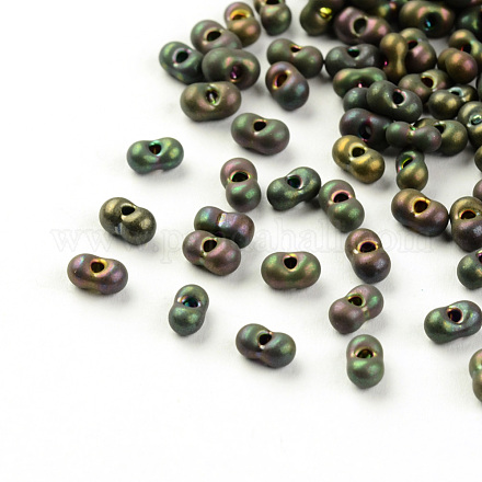 Perles de rocaille tchèques SEED-R014-3x6-P601AB-1