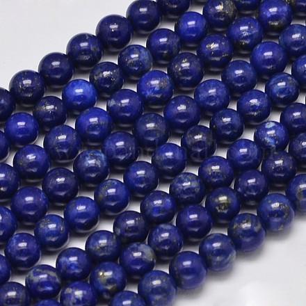 Lapis lazuli naturales hebras de perlas redondas G-M304-16-5.5mm-1