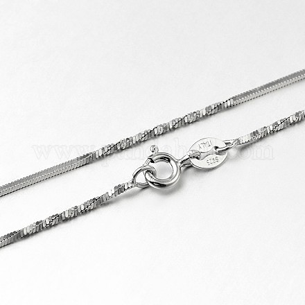 Moda collares de cadena de plata esterlina STER-M050-10-1