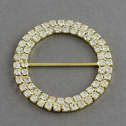 Brillant anneau de mariage ruban d'invitation boucles RB-R007-50mm-02-1