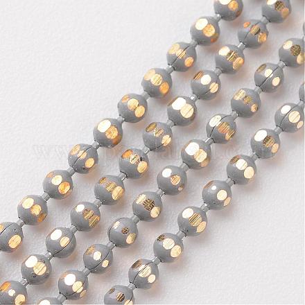 Brass Faceted Ball Chains CHC-D268-13-1