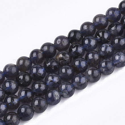 Brins de perles d'iolite / cordiérite / dichroite naturels G-T108-32A-1