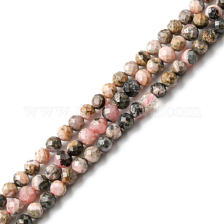 Fili di perle di rodonite argentina naturale G-M399-01B-1
