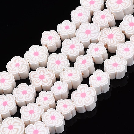Chapelets de perle en pâte polymère manuel X-CLAY-N011-48A-15-1