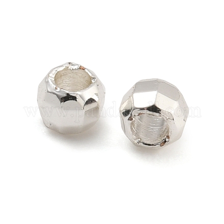 Круглые латунные бусины с покрытием из стойки FIND-M036-01A-S-1