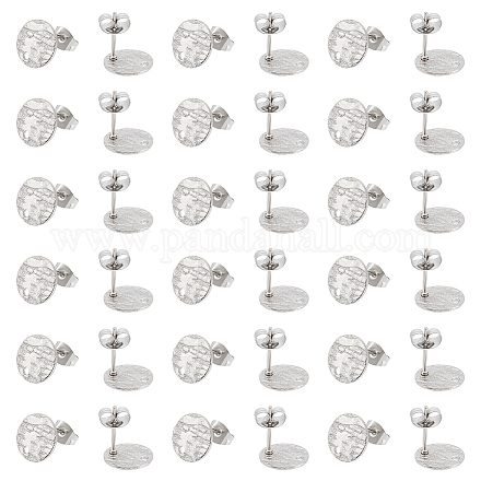 50 шт. фурнитура для сережек-гвоздиков из нержавеющей стали 304 STAS-UN0055-11-1