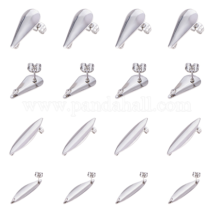 Фурнитура для сережек-гвоздиков из нержавеющей стали 304 STAS-UN0003-21P-1