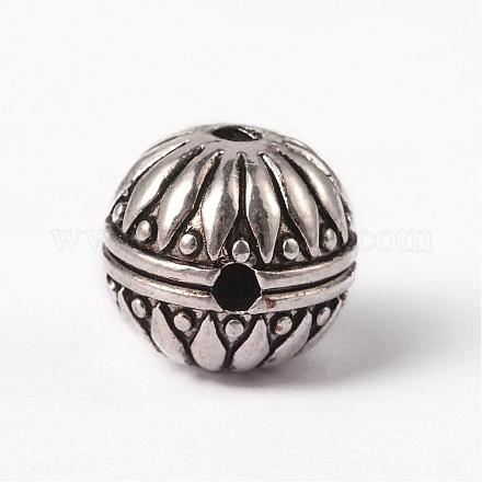 Alliage de style tibétain 3 trou perles gourou TIBEB-YC65958-AS-1