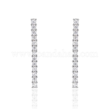 925 Sterling Silber Ohrstecker EJEW-BB43623-B-1