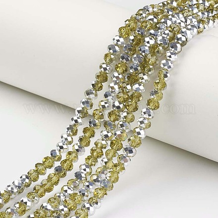 Chapelets de perles en verre transparent électrolytique EGLA-A034-T8mm-M04-1