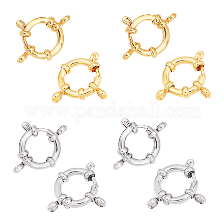 Unicraftale 304 Stainless Steel Spring Ring Clasps STAS-UN0010-66-1