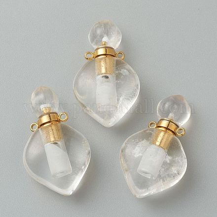 Colgantes de cristal de cuarzo naturales G-B009-25G-C-1