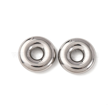 Европейские бусины из нержавеющей стали 304 STAS-D383-01B-P-1