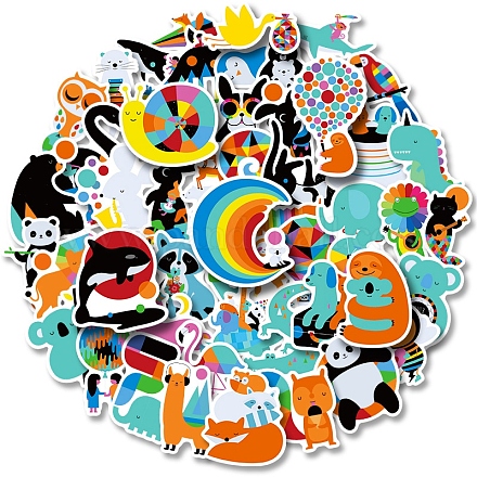 Colorful Cartoon Animal Paper Stickers ANIM-PW0001-139-1