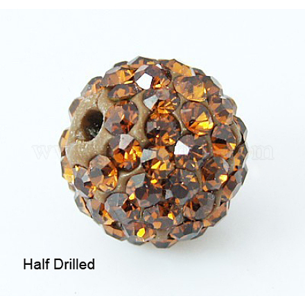 Abalorios de Diamante de imitación de arcilla polímero RB-H258-HD8mm-220-1