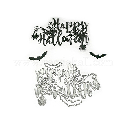 Word happy halloween frame plantillas de troqueles de corte de acero al carbono DIY-H106-19-1