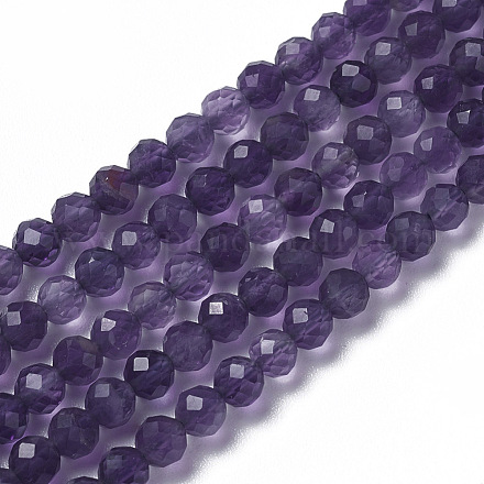 Natural Amethyst Beads Strands G-F596-13-3mm-1