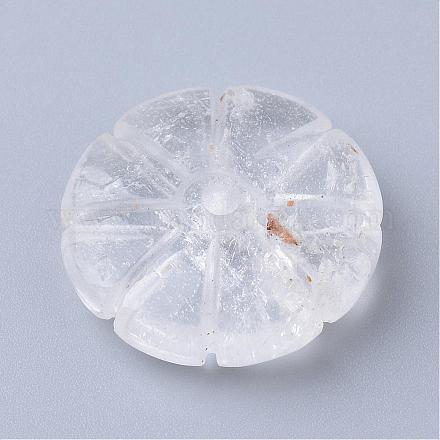 Natural Quartz Crystal Beads G-R399-25mm-01-1