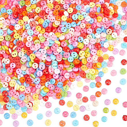 Fingerinspire 1000 pz bottoni multicolori fai da te artigianali per vestiti di bambole BUTT-FG0001-24-1
