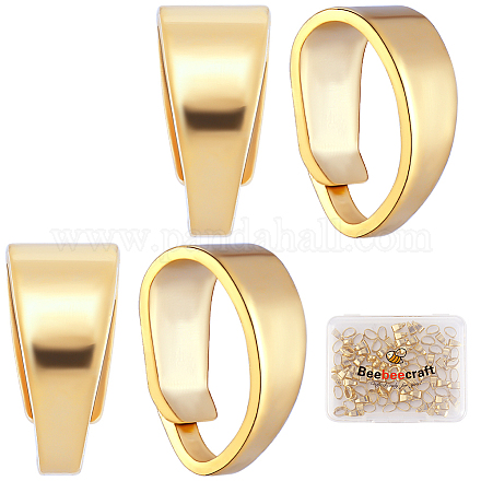 100 шт. латунные защелки на дужках KK-BBC0014-76G-1