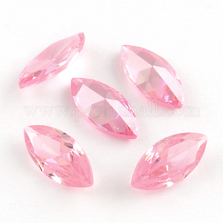 Horse Eye Shaped Cubic Zirconia Pointed Back Cabochons ZIRC-R009-10x5-08-1