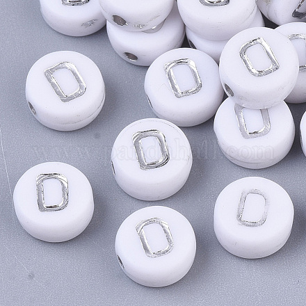 Perles acryliques plaquées PACR-R243-04O-1