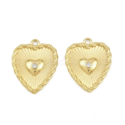 Подвески из нержавеющей стали 304 со стразами STAS-P415-09G-1