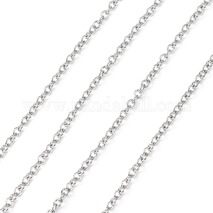 3.28 Feet 304 Stainless Steel Cable Chains X-CHS-R003-0.5mm-1