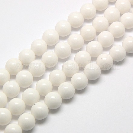 Chapelets de perles en jade de Malaisie naturelle X-G-M101-4mm-10-1