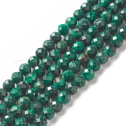Chapelets de perles en malachite naturelle G-G989-A06-C-1