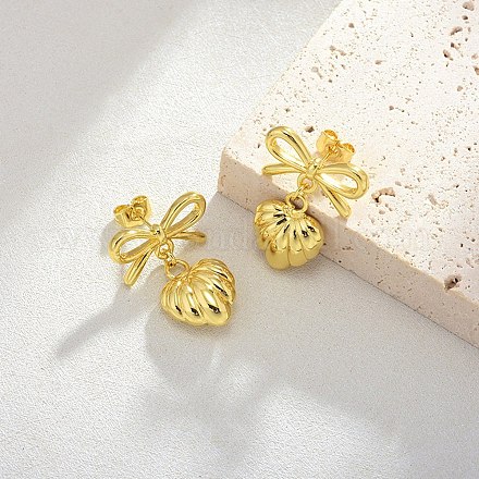 Латунные болтающиеся серьги&nbsp;LS-EJEW-Z119-01G-1