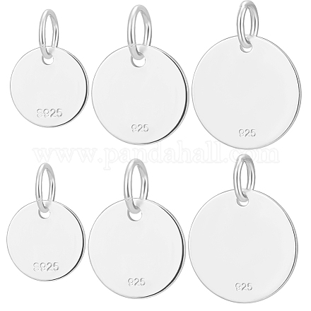Beebeecraft 6 pièces 3 taille 925 pendentifs en argent sterling STER-BBC0005-38S-1