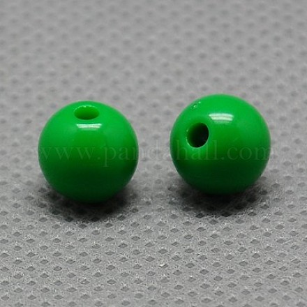 Solid Round Acrylic Beads X-MACR-I026-8mm-04-1