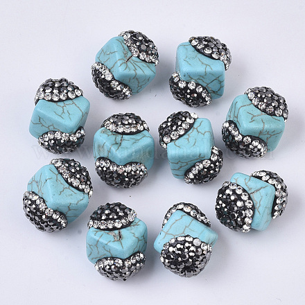 Perles de turquoise synthétique TURQ-T003-01A-01-1