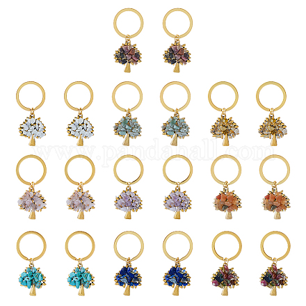 Брелок из натурального и синтетического камня KEYC-FH00012-1