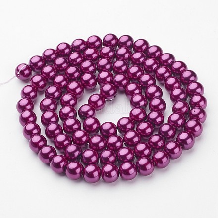 Glass Pearl Beads Strands HY-10D-B35-1