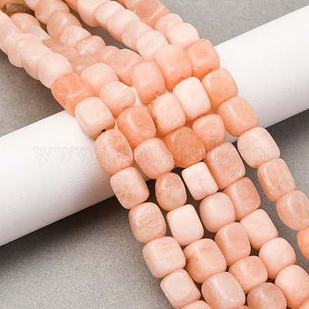 Нити бусин из натурального красного нефрита G-B155-D06-1